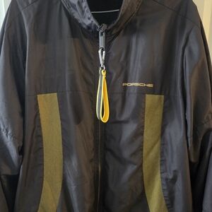 Porsche Design Black Jacket with Yellow Accents